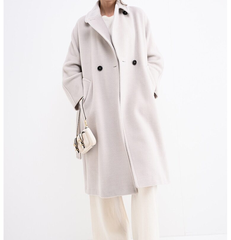 Вълнено палто - Мръснобял Marella