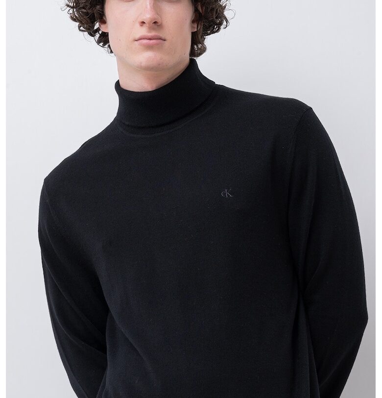 Вълнено поло - Черен CALVIN KLEIN