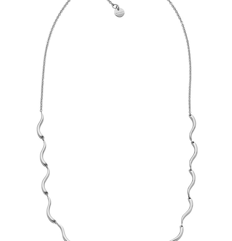 Вълнообразно колие от неръждаема стомана Skagen