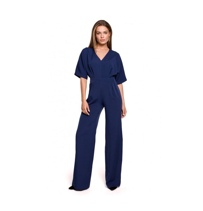 Гащеризон Стил - С V-образно деколте - Полиестер - Еластан - - Тъмносин Style