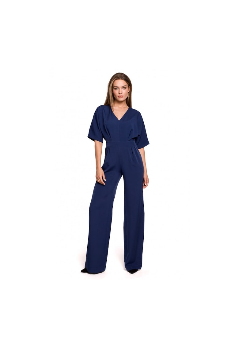 Гащеризон Стил - С V-образно деколте - Полиестер - Еластан - - Тъмносин Style