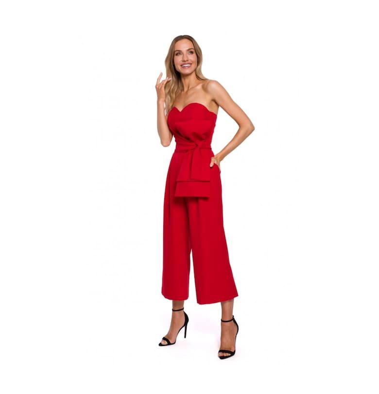 Гащеризон без ръкави -  Полиестер - Еластан - Червен MOE