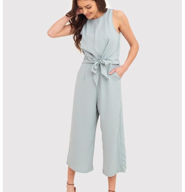 Гащеризон без ръкави с възел отпред PA529 DUCKEGG - Ice Blue Ax Paris