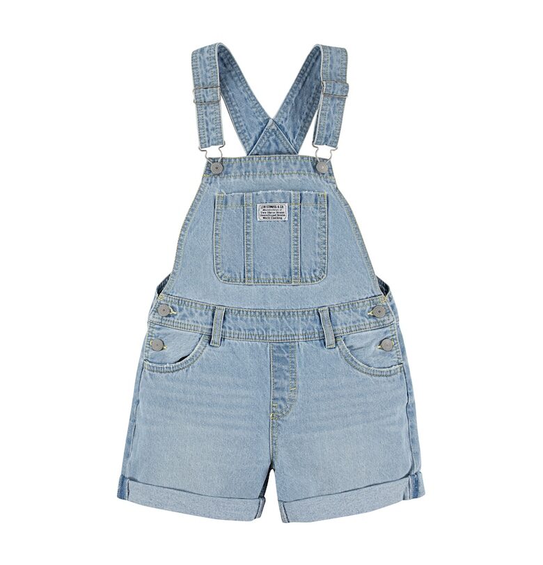 Гащеризон от деним с регулируеми презрамки - Прашно синьо Levis