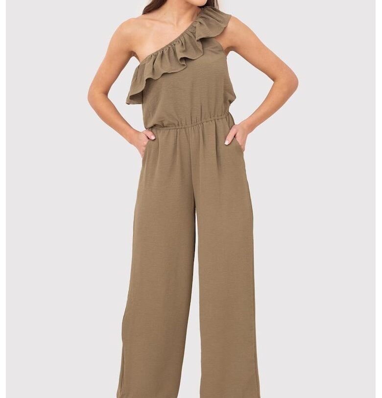 Гащеризон с едно рамо с волани - PA612 - Зелен Ax Paris