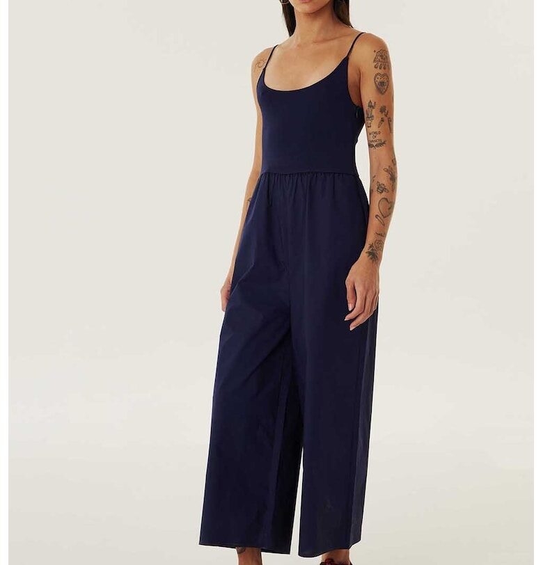 Гащеризон с квадратно деколте - без ръкави - Тъмносин TWIST