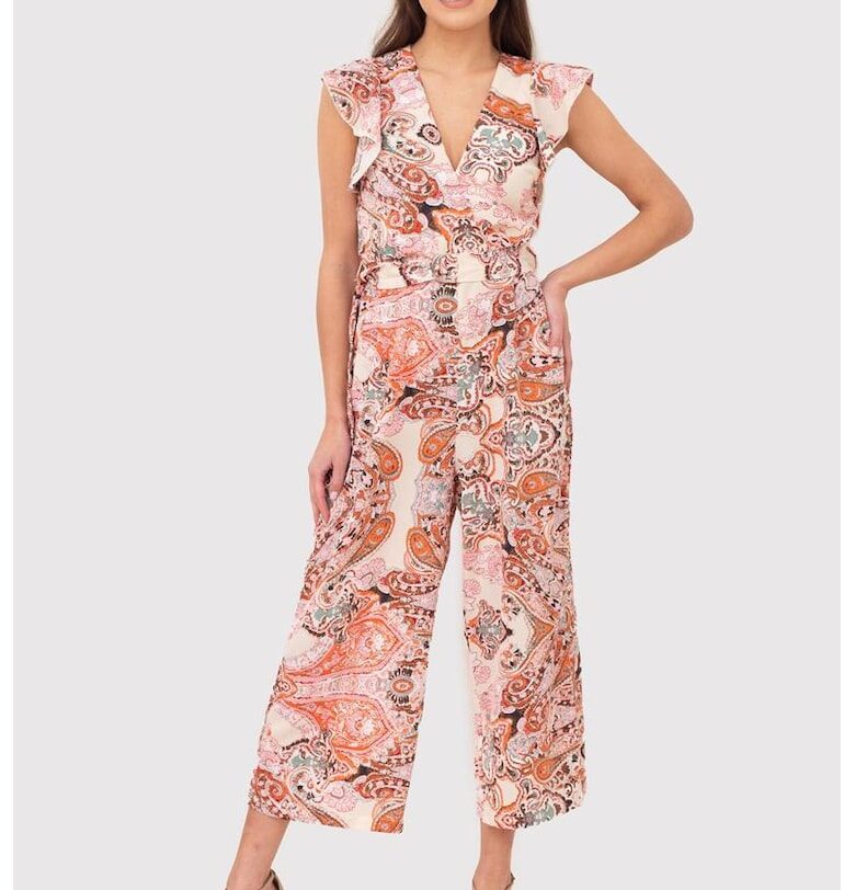 Гащеризон с къс ръкав и волани PA608 MULTI - Многоцветен Ax Paris