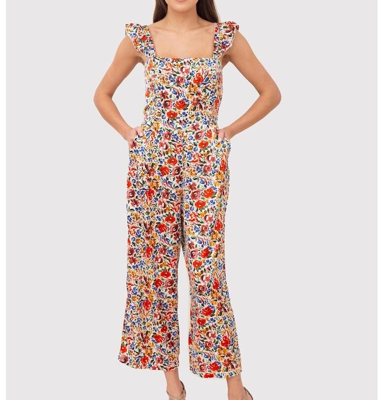 Гащеризон с флорални волани PA613 - Многоцветен Ax Paris