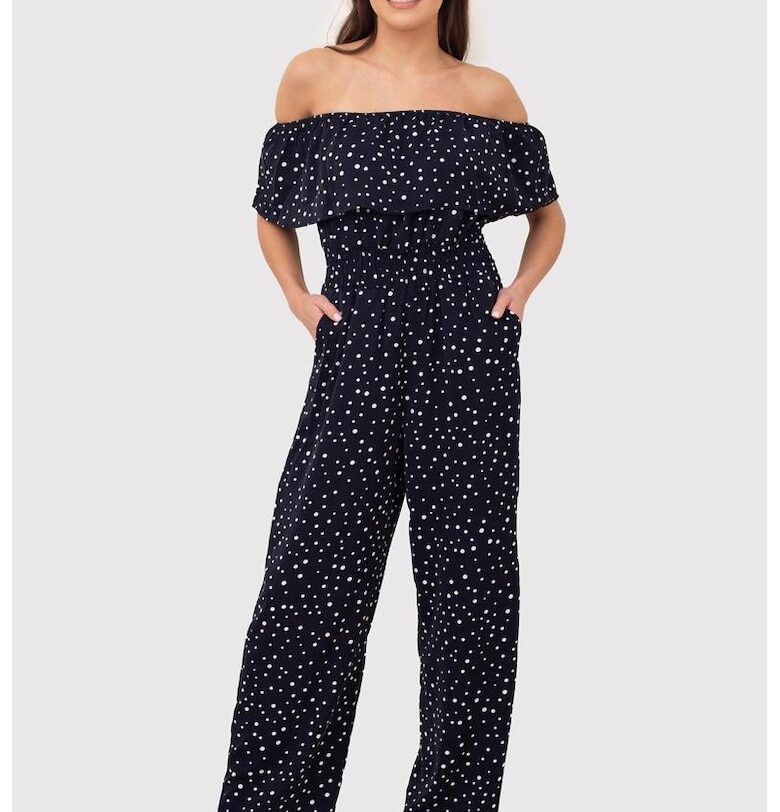 Гащеризон със свободна кройка - тъмносин PA592 NAVY - Син Ax Paris