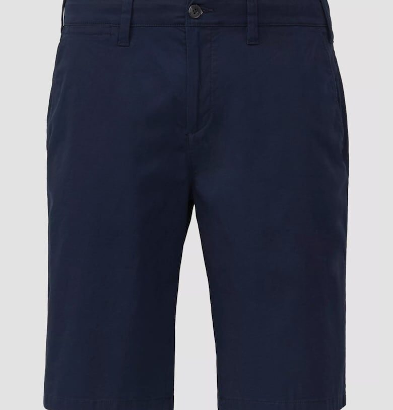 Големи размери Мъжки чинос шорти - размер Detroit - със средна талия и кройка Regular Fit - тъмносин - Тъмно морско синьо sOliver