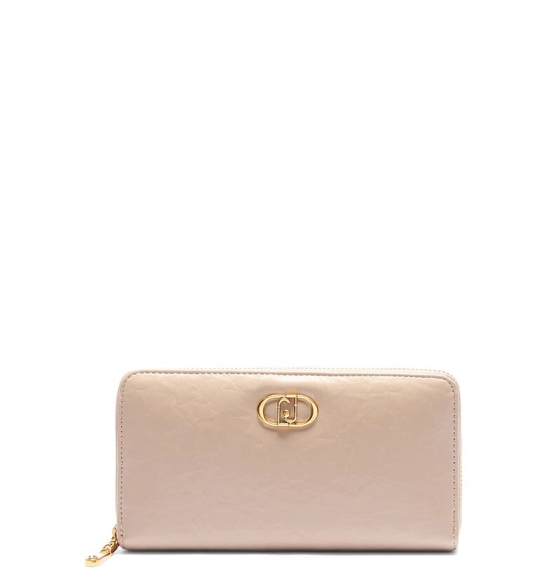 Голям портфейл с лого - Бежов Liu Jo