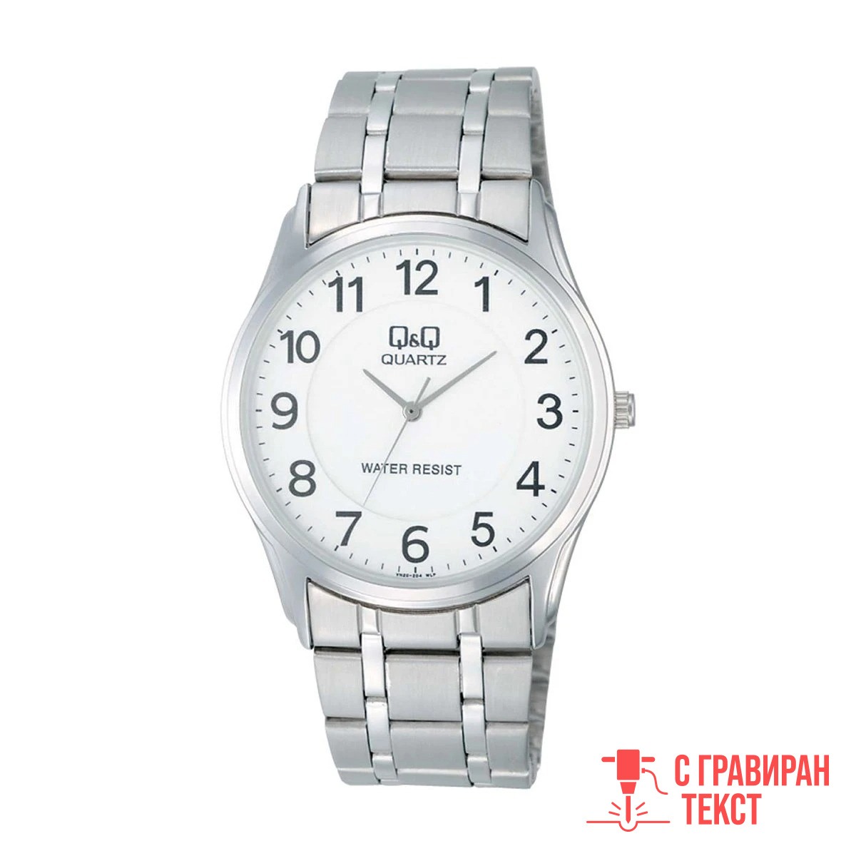 Оригинален Мъжки Гравиран часовник Q&Q VN20J204Y