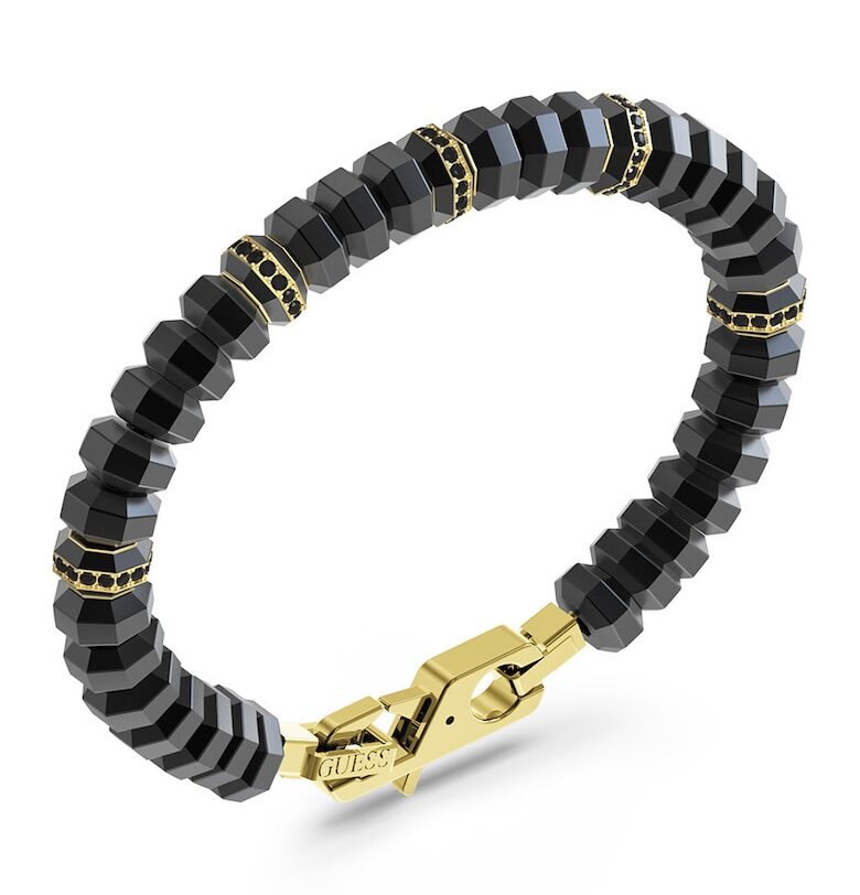 Гривна от неръждаема стомана с кристали GUESS