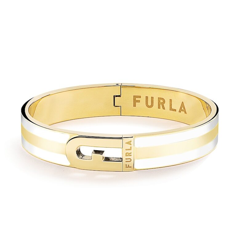 Гривна от неръждаема стомана с лого Furla