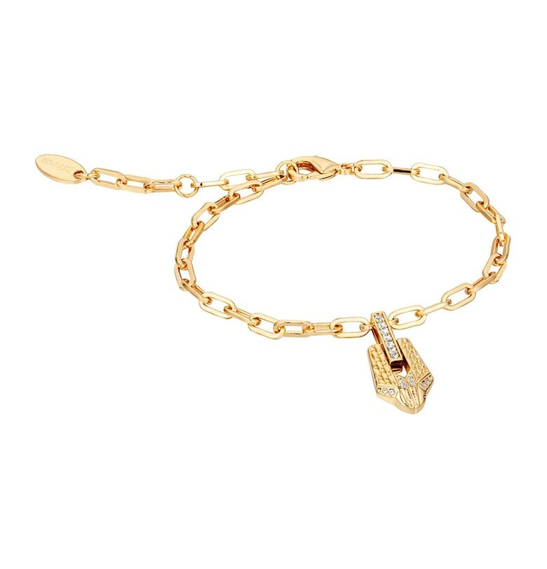 Гривна с висулка с кристали - Златист JUST CAVALLI