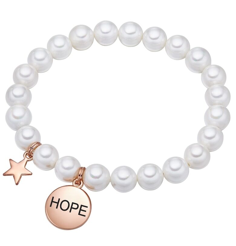 Гривна с перли - Бял Lulu  Jane