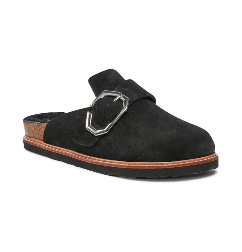 Грисел G104527 Черни чехли -  Естествена кожа GENUINS