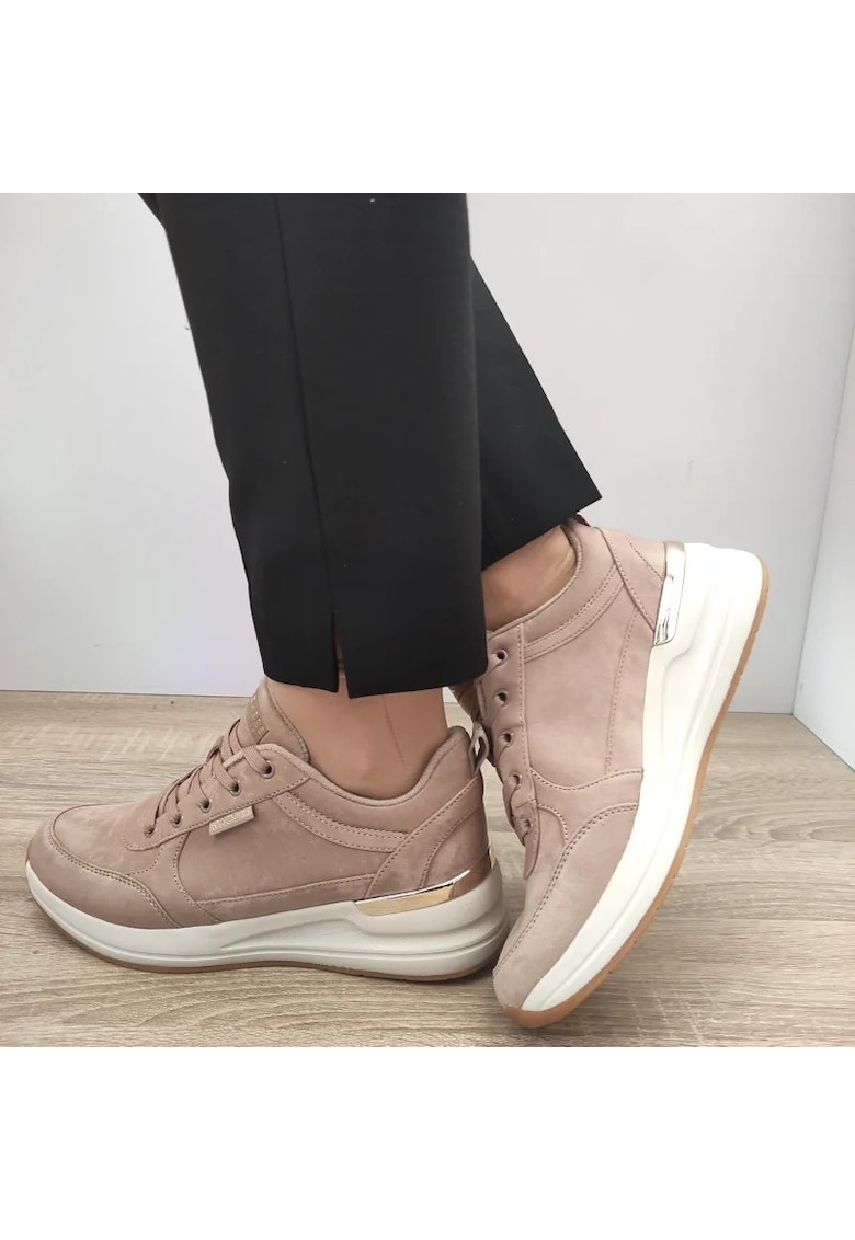 ДАМСКИ ЕЗИКОВНИ ОБУВКИ 177349 TPE - Сиво-кафяв Skechers