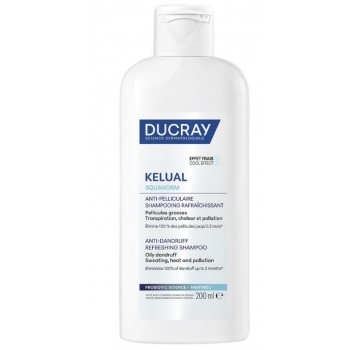 ДЮКРЕ КЕЛУАЛ СКВАНОРМ ОСВЕЖАВАЩ ШАМПОАН ПРОТИВ МАЗЕН ПЪРХОТ 200МЛ цена