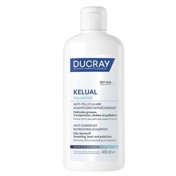 ДЮКРЕ КЕЛУАЛ СКВАНОРМ ОСВЕЖАВАЩ ШАМПОАН ПРОТИВ МАЗЕН ПЪРХОТ 400МЛ. цена