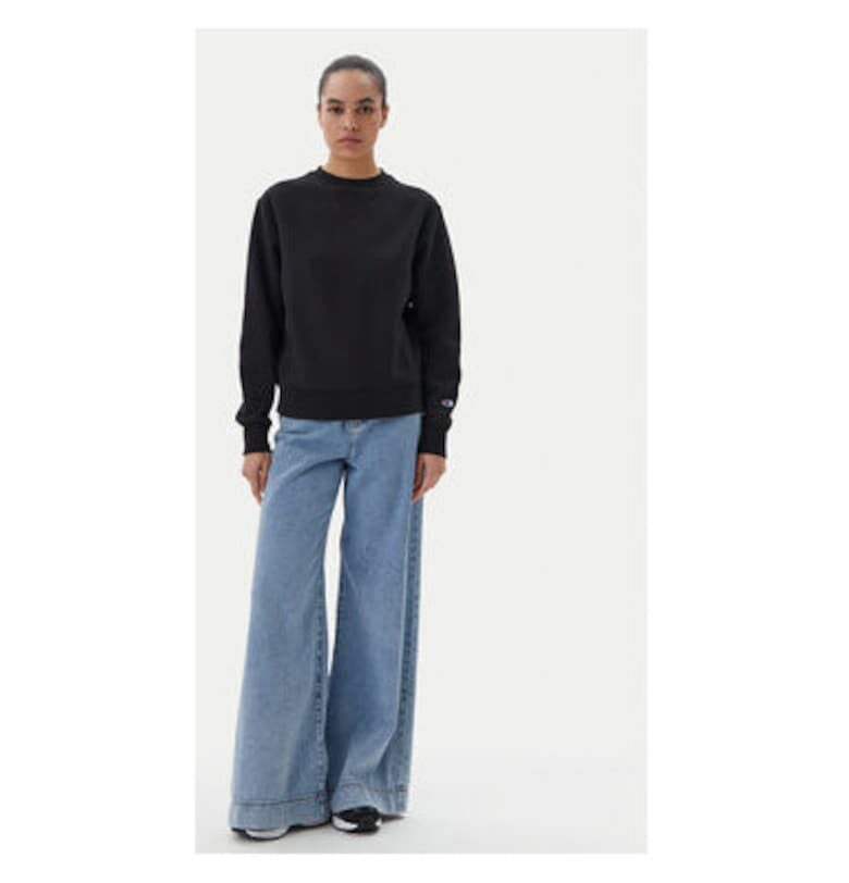 Дамска блуза  117871 - Памук/Полиестер - Черна - Черен Champion