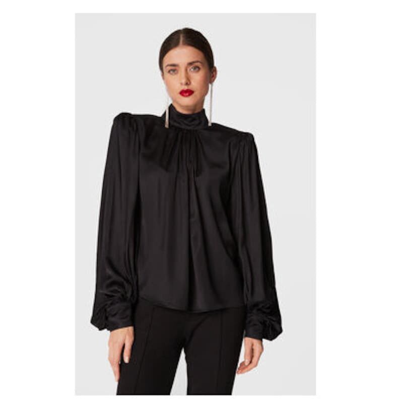 Дамска блуза  301414117 - Вискоза - Черна - Черен MVPWARDROBE