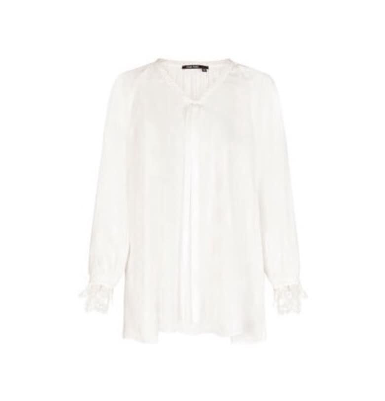 Дамска блуза  303029296 - Полиестер/Вискоза - Бяла - Бял Marc Aurel