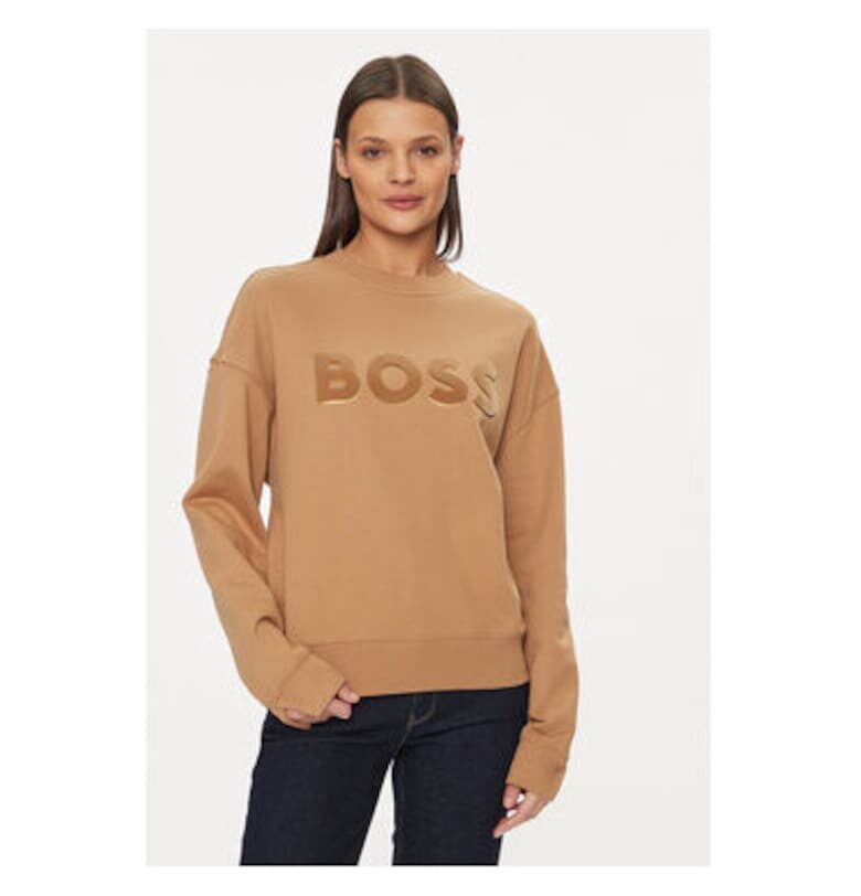 Дамска блуза -  303661199 - Памук - Бежов - Бежов BOSS