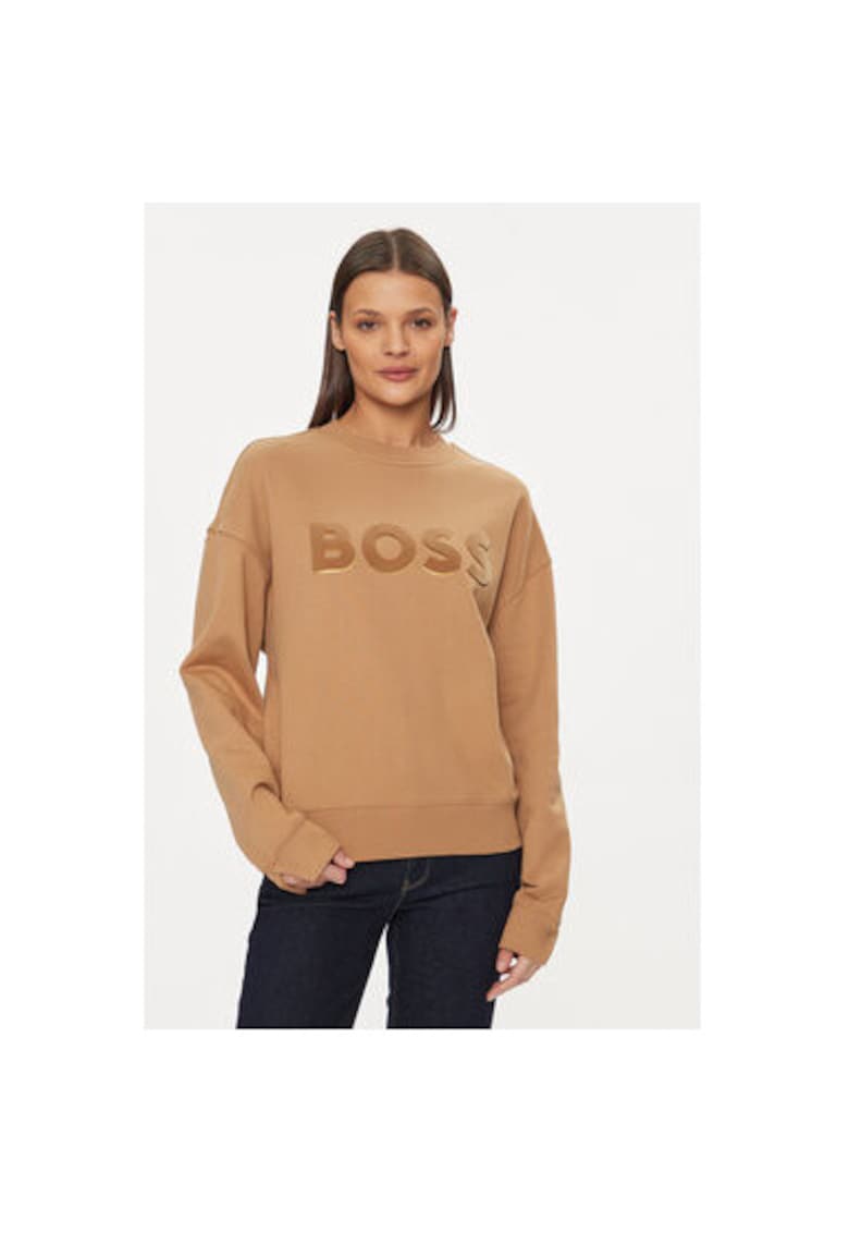 Дамска блуза - 303661199 - Памук - Бежов - Бежов BOSS