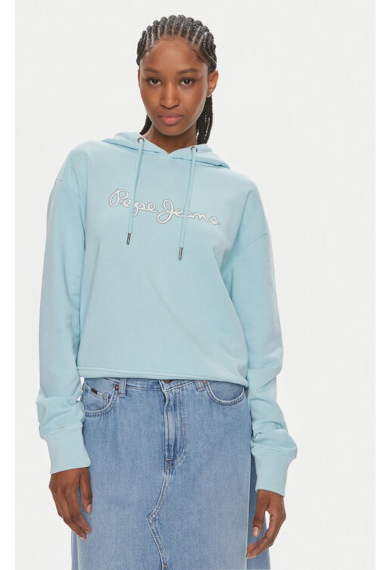 Дамска блуза - 303679774 - Памук/Полиестер - Син - Син Pepe Jeans