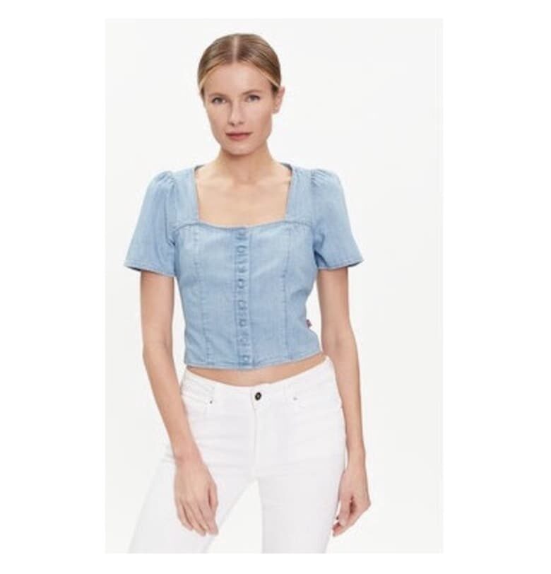 Дамска блуза  303866631 - Памук/Памук - Синя - Син Levis