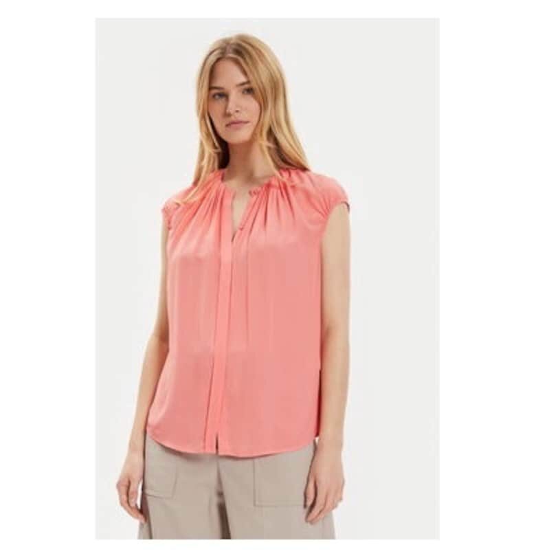 Дамска блуза -  304011436 - Ацетат/Вискоза - Розов - Розово BOSS