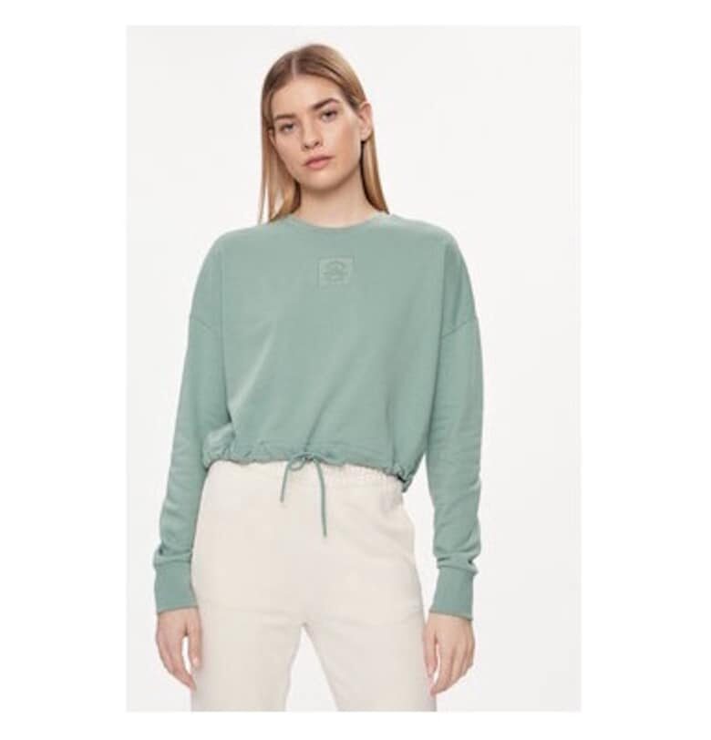 Дамска блуза -  304112942 - Памук/Рециклиран полиестер - Зелена - Зелен Converse