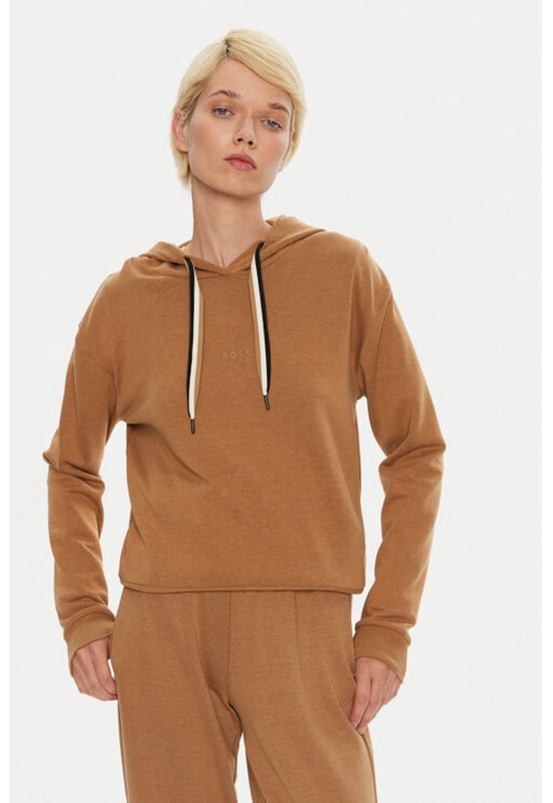 Дамска блуза - 304324031 - Лиосел/Памук/Полиамид - Бежов - Бежов BOSS