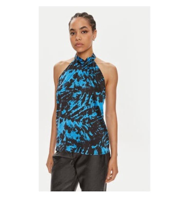 Дамска блуза -  304354441 - Вискоза - Син - Син GESTUZ