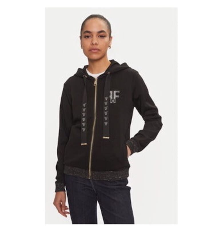 Дамска блуза -  304449796 - Полиестер/Модал/Памук - Черна - Черен Fracomina