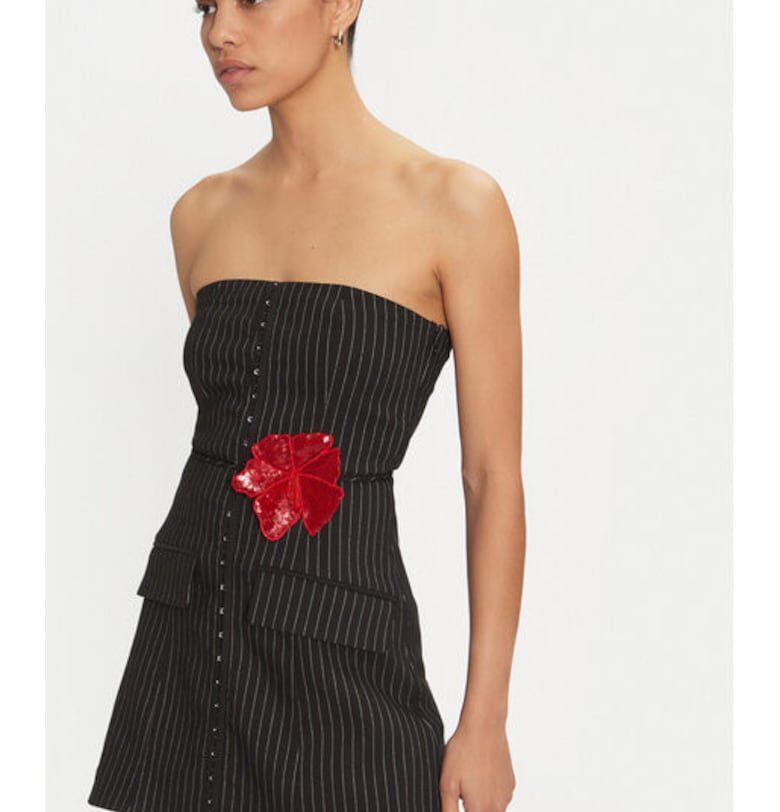 Дамска блуза -  304472725 - Вискоза/Полиестер - Черна - Черен ROTATE