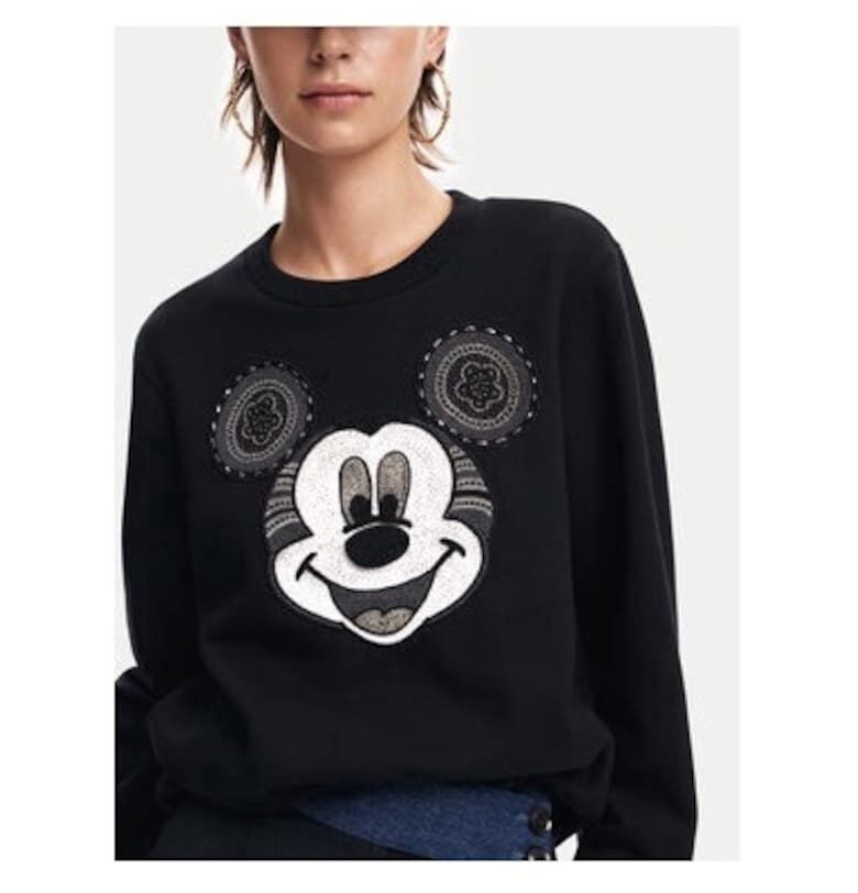 Дамска блуза -  304477874 - Памук - Черен DESIGUAL