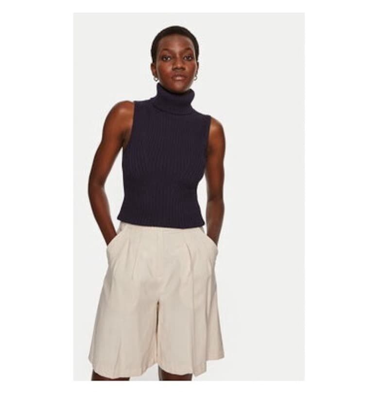 Дамска блуза -  304549076 - Вискоза/Полиамид - Син - Син Staud