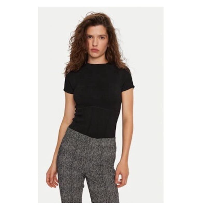 Дамска блуза -  304549281 - Вискоза/Полиамид - Черна - Черен Staud