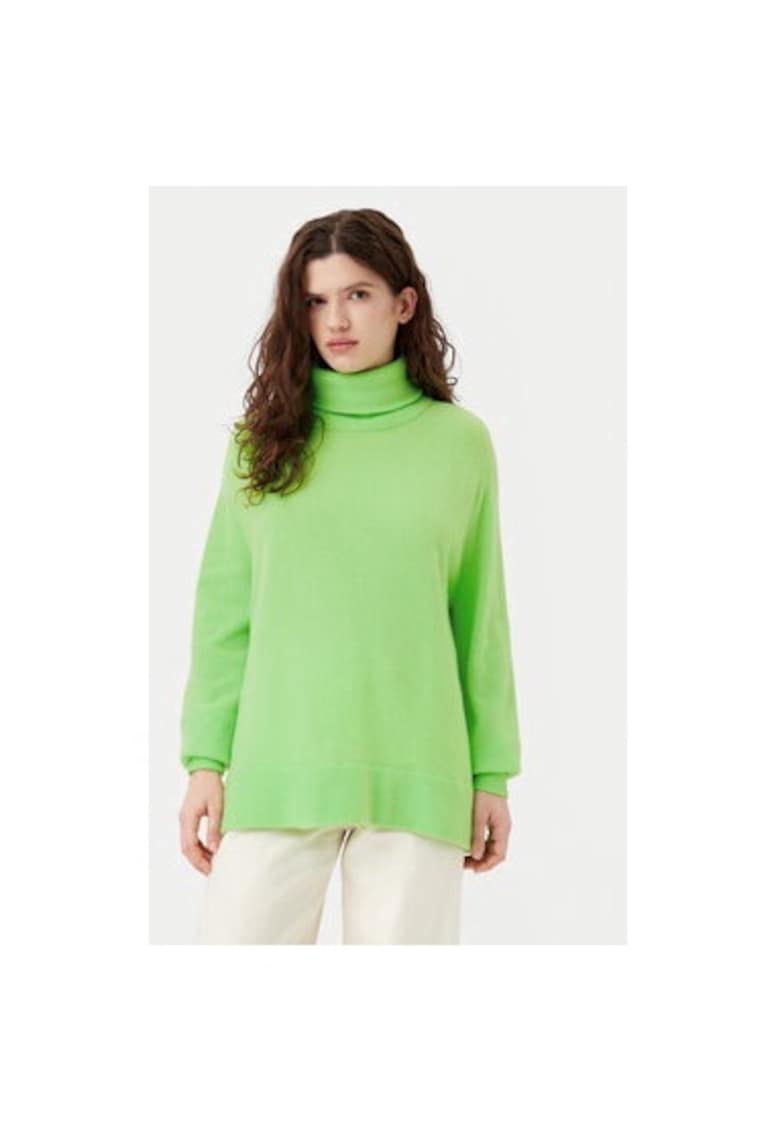 Дамска блуза - 304610875 - Вълна/Полиамид - Зелена - Зелен American Vintage