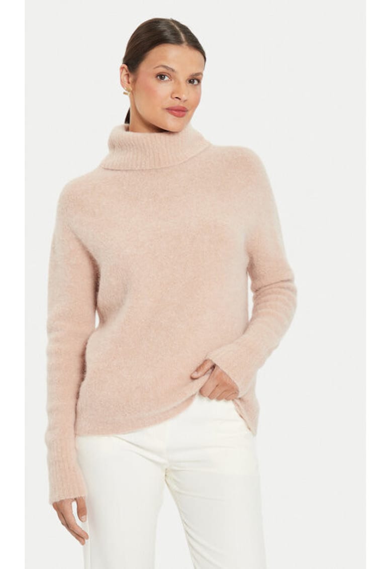 Дамска блуза - 304616297 - Вълна алпака/Найлон - Един размер INTL - Бежов kontatto