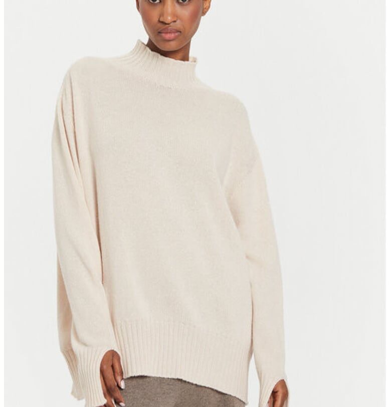 Дамска блуза -  304655821 - Полиамид/Вискоза/Вълна - Един размер INTL - Бежов kontatto