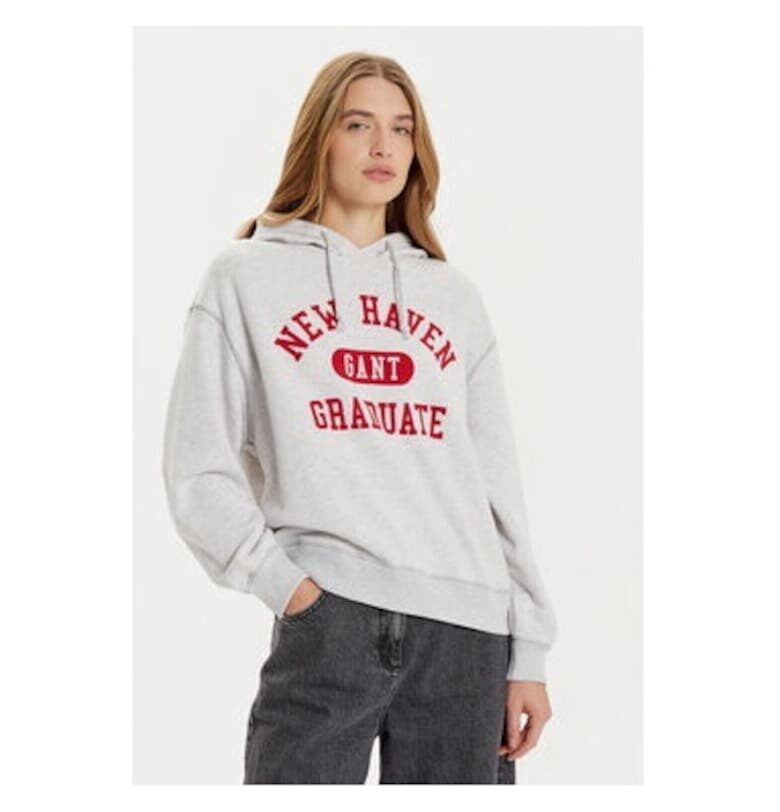 Дамска блуза -  304723728 - Памук - Сив - Сив Gant