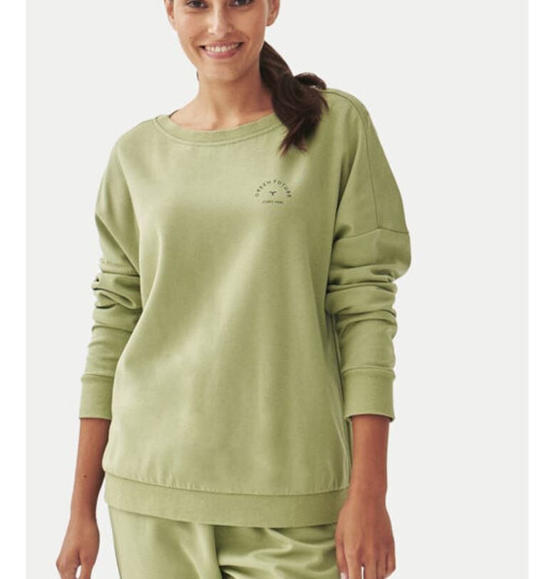 Дамска блуза -  304752667 - Модал/Памук/Найлон - Зелена - Зелен Tatuum