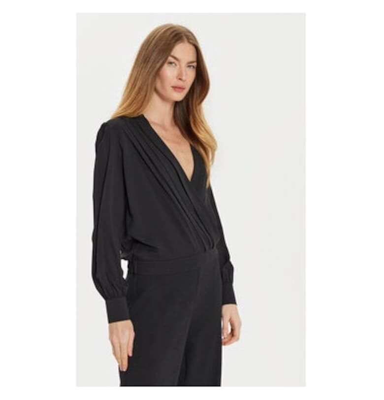 Дамска блуза -  304776311 - Полиестер - Черен - Черен ARTIGLI