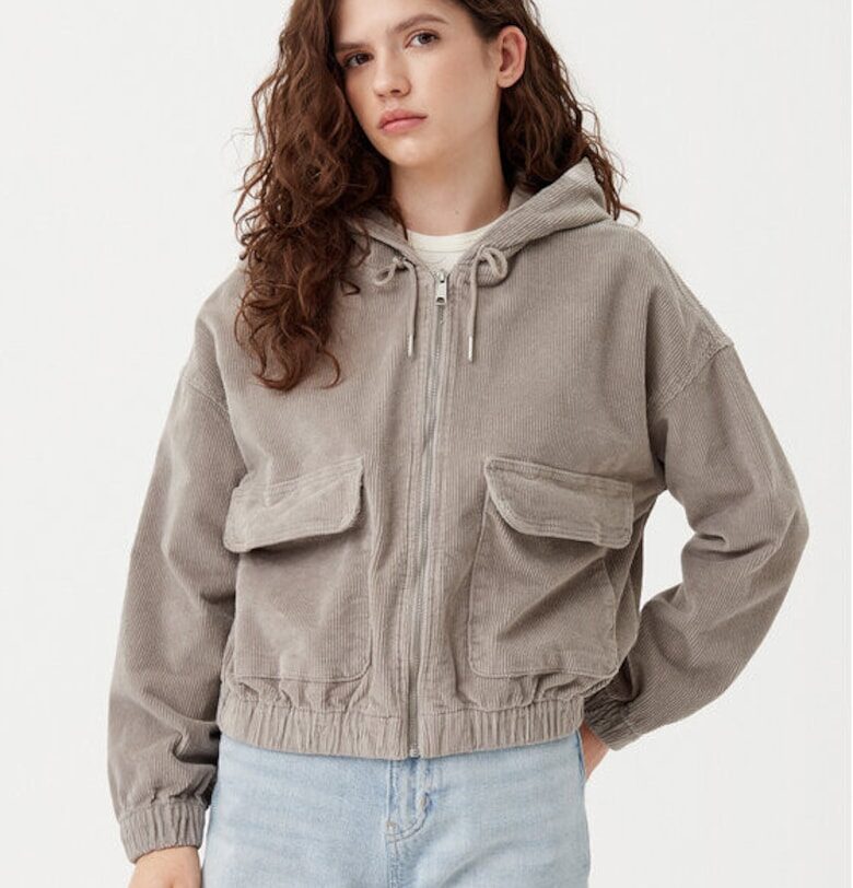 Дамска блуза  304783777 - Памук - Сива - Сив Only