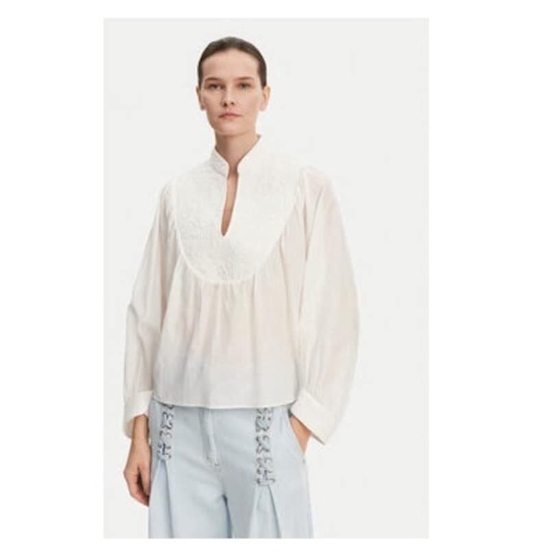 Дамска блуза -  304892776 - Органичен памук/Вискоза - Бежов - Бежов Munthe