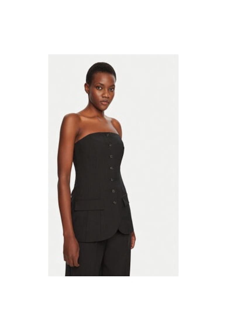 Дамска блуза - 304944277 - Рециклиран полиестер/Вълна - Сива - Сив Birgitte Herskind