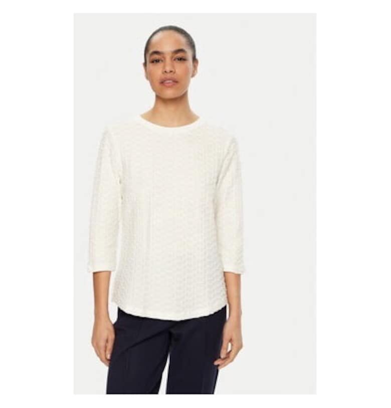 Дамска блуза -  305136756 - Памук - Бяла - Бял Olsen